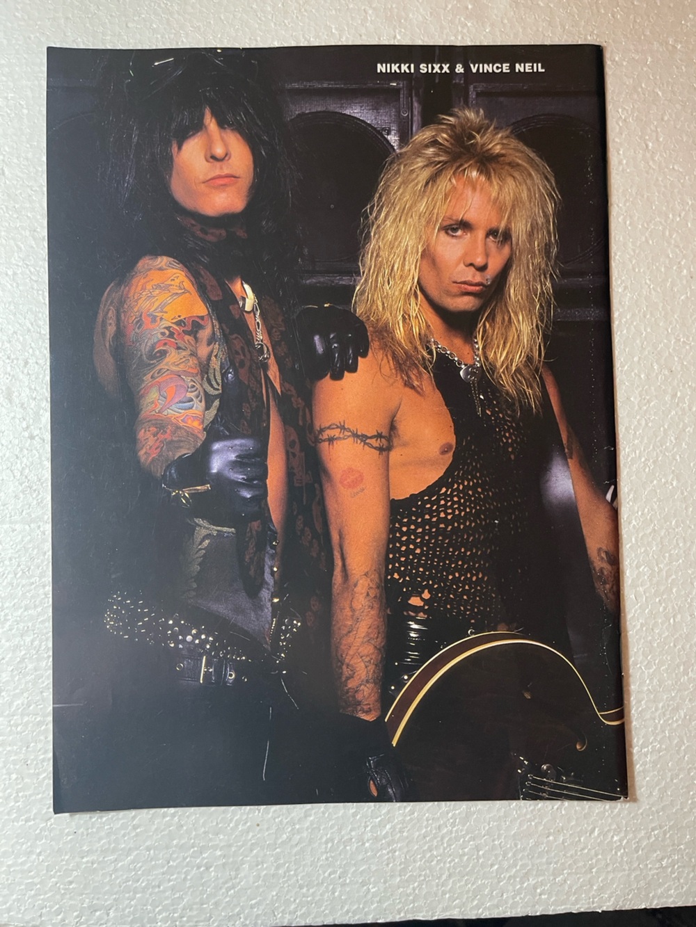 Nikki Sixx & Vince Neil Rock Pinup - Black, Blonde
